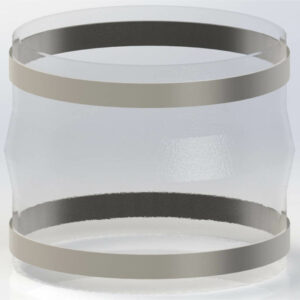 Manchette souple avec collier de serrage