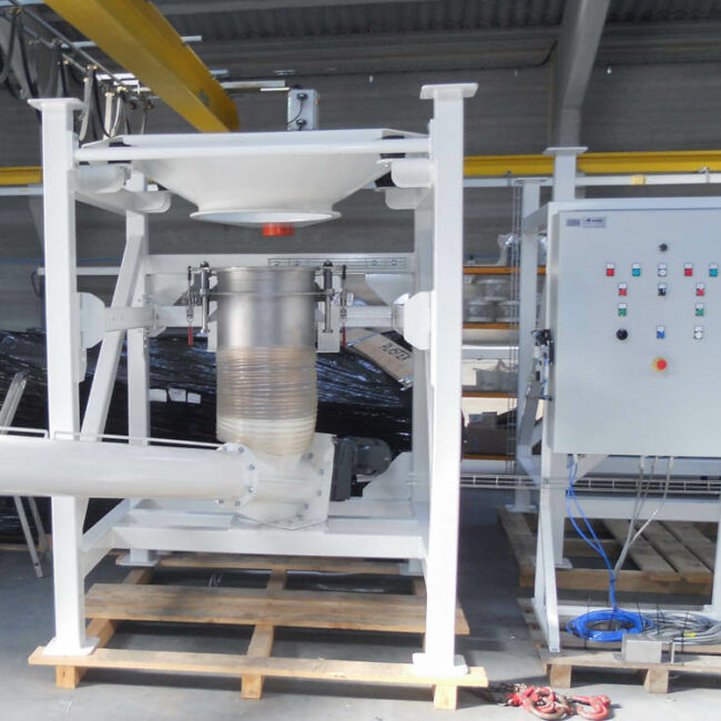 Station de vidange de big bag de terre de diatomée par ISERCO