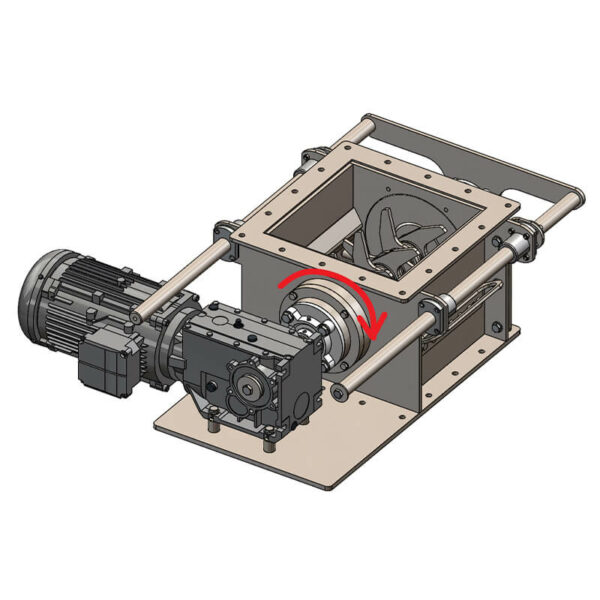 3D representation of a single shaft lump breaker - iserco