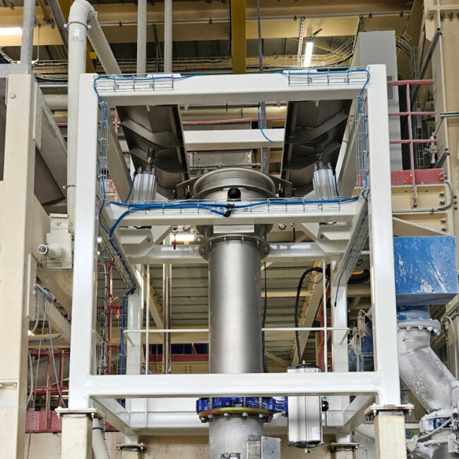 station de vidange big bag iserco avec massage et clean connect